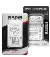 1oz Silver Bar Nadir Minted