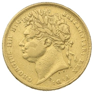 1822 Gold Sovereign George IV Laureate Head