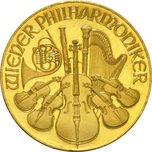 1991 Austrian Gold Philharmonic Coin 1oz