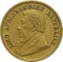 1894 1/2 Pond Gold Coin South Africa