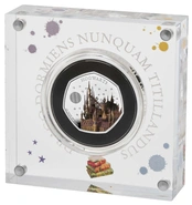 2023 Proof 50p Silver Coin 25th Anniversary of Harry Potter Hogwarts School Boxed
