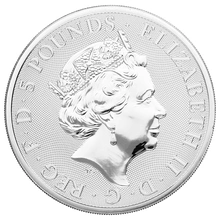 2021 2oz White Greyhound of Richmond Silver Coin Queen's Beasts