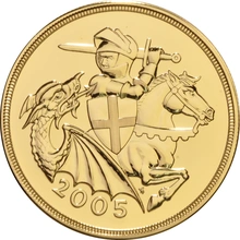 2005 Gold £5 Coin Brilliant Uncirculated Boxed