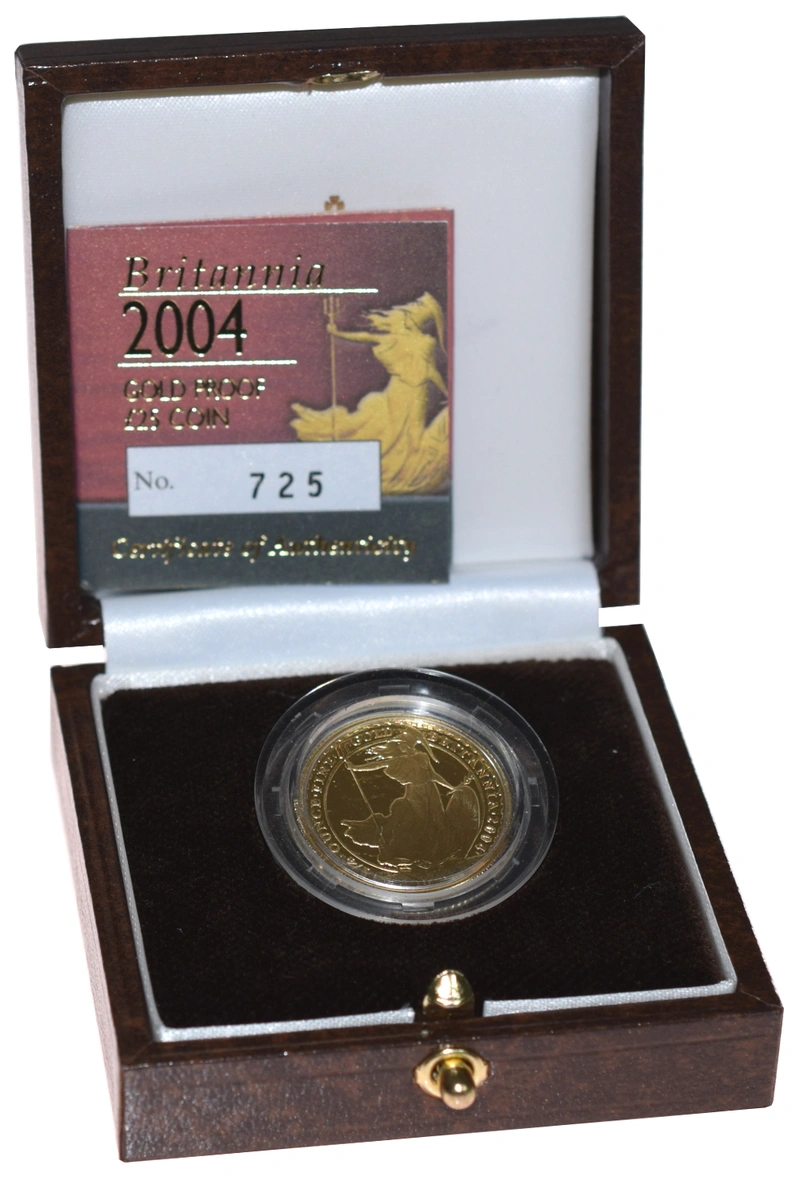 2004 Proof 1/4oz Gold Britannia Coin Boxed