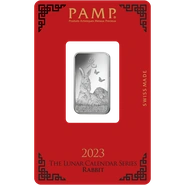10g Silver Bar 2023 Year of the Rabbit PAMP