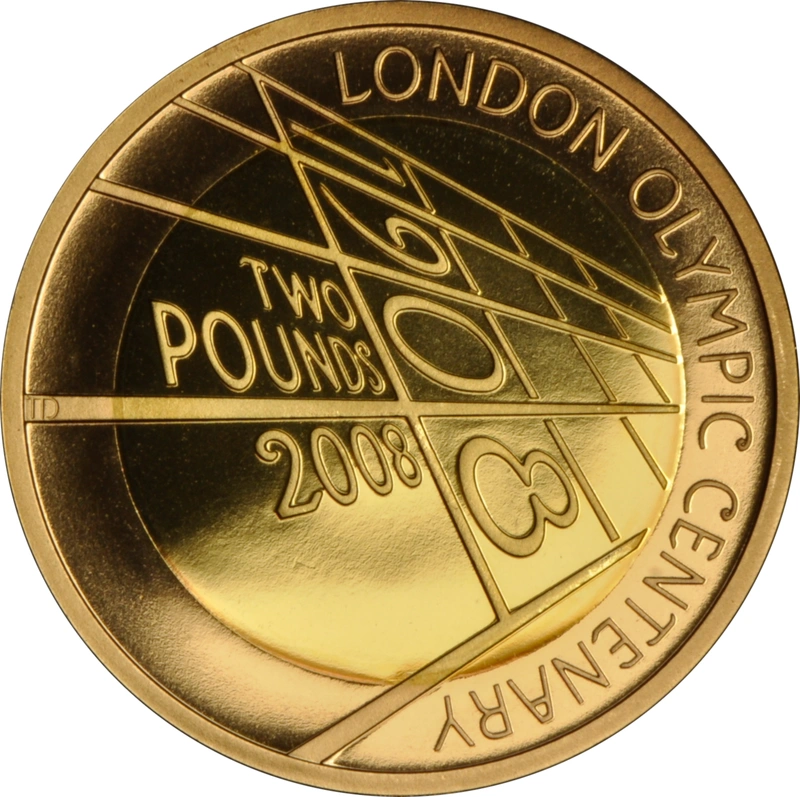 2008 Proof £2 Gold Coin The 4th Olympiad London 1908
