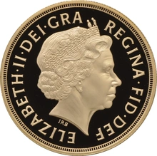 2008 Proof Gold £5 Coin Quintuple Sovereign