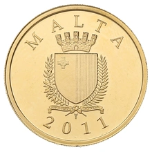 2011 Maltese Gold Proof 50 Euro coin Phoenicians