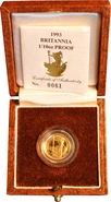 1993 Proof 1/10oz Gold Britannia Coin Boxed