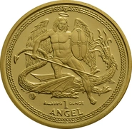 2009 Isle of Man Angel Gold Coin 1oz