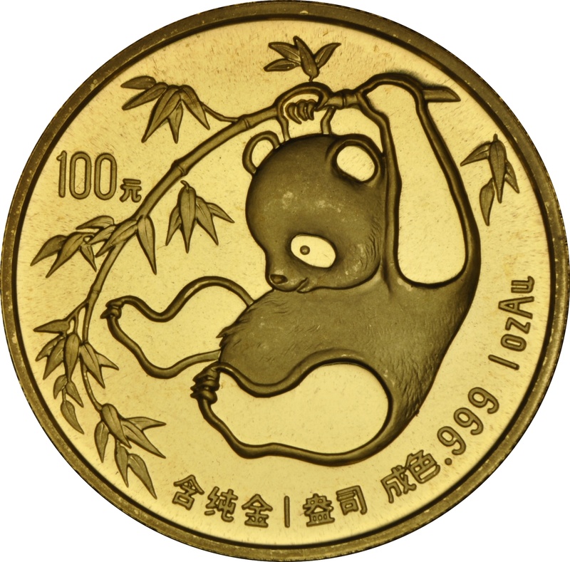 1985 1oz Gold Chinese Panda Coin