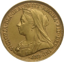 1900 Gold Sovereign - Victoria Old Head - P