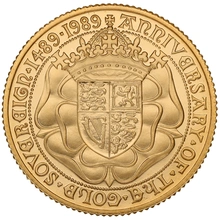 1989 Proof Gold Sovereign Boxed