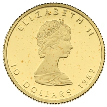1989 Proof 1/4oz Canadian Maple Leaf Gold Coin