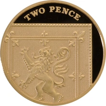 2008 Proof Gold 2p Coin Royal Shield