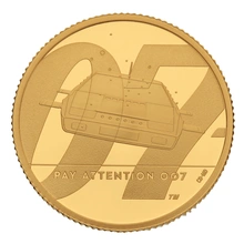 2020 Proof 1/4oz James Bond 007 Gold Coin Pay Attention 007 Boxed