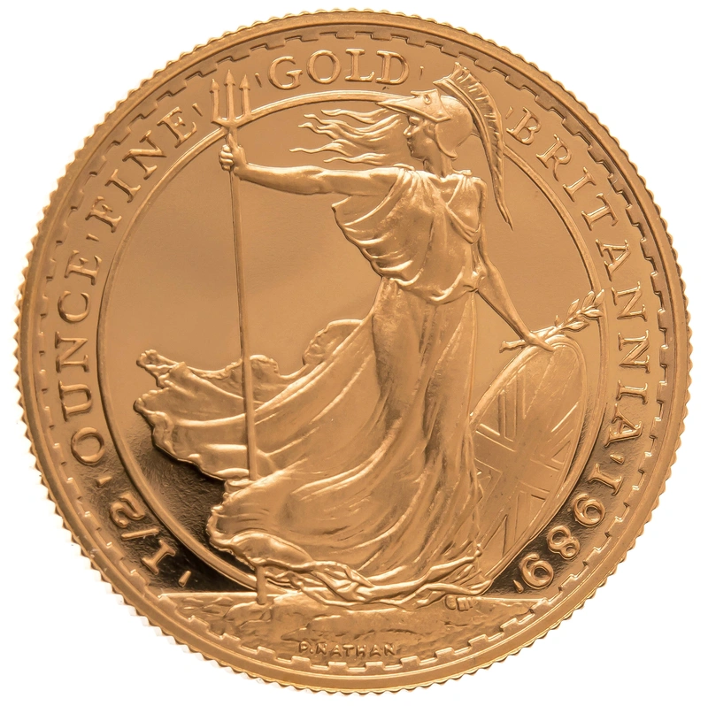 1989 Proof 1/2oz Gold Britannia Coin