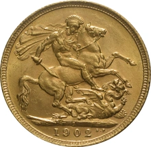 1902 Gold Sovereign Coin Edward VII Sydney