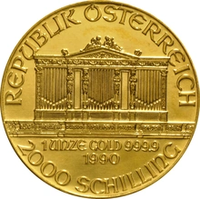 1990 Austrian Gold Philharmonic Coin 1oz