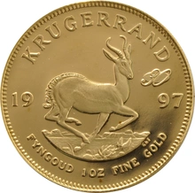 1997 Proof Krugerrand Gold Coin 1oz 30th anniversary