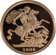 2006 Proof Gold Sovereign 3 Coin Set Boxed