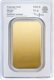 50g Gold Bar Heraeus