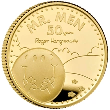 2021 1oz Mr Men Mr Happy Proof Gold Coin Boxed
