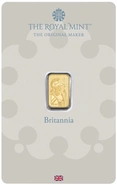 1g Gold Bar Britannia Minted