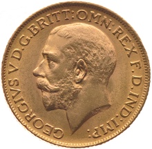 1927 Gold Sovereign - King George V - M