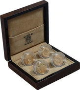 2004-2007 Proof Gold 1 Pound Coin Bridges 4 Coin Set Boxed