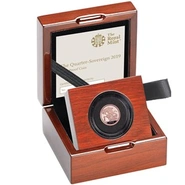 2019 Proof Quarter Sovereign Gold Coin Boxed