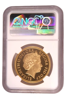 2008 Proof Gold £5 Coin Quintuple Sovereign NGC PF69