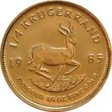 1985 1/4oz Krugerrand Gold Coin