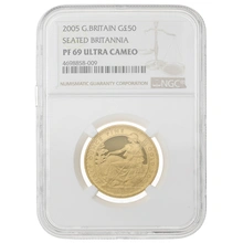 2005 Proof 1/2oz Gold Britannia Coin NGC PF69