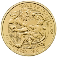 2024 Beowulf & Grendel Myths & Legends 1oz Gold Coin