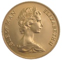 1975 Gold Sovereign - Elizabeth II Decimal Portrait - IOM
