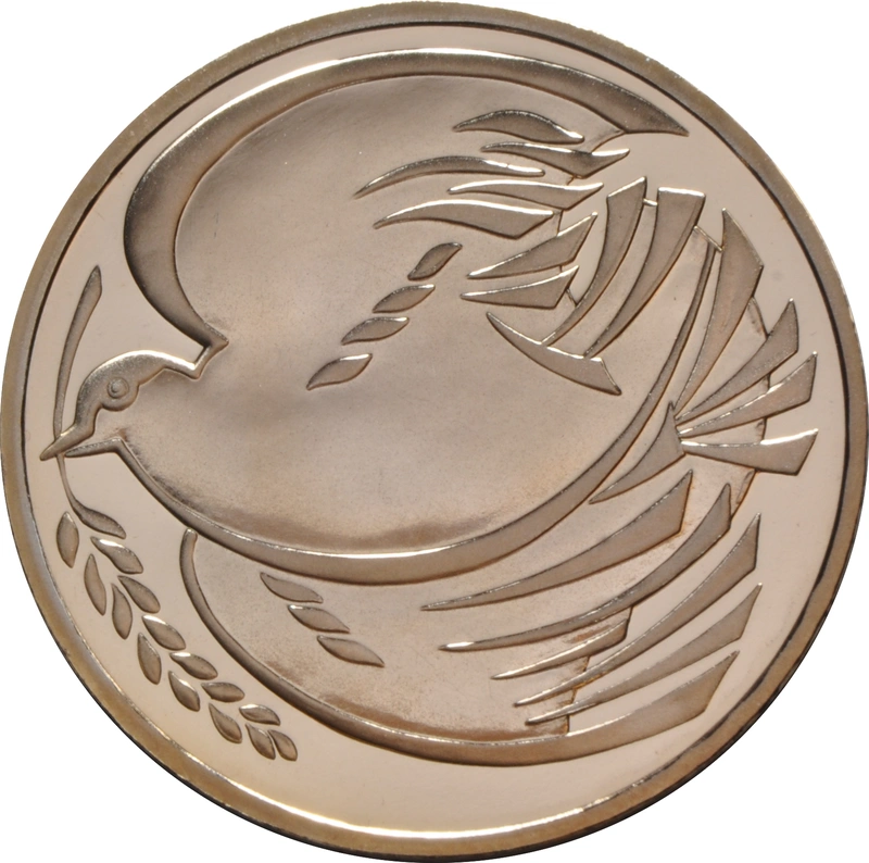 1995 Proof £2 Gold Coin Dove of Peace 1945 in Peace Goodwill