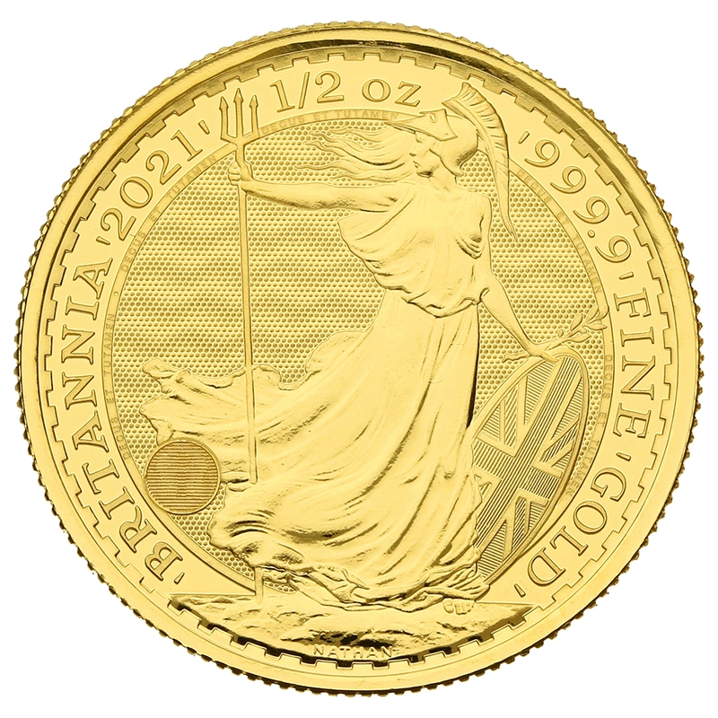 2021 Britannia Half Ounce Gold Coin