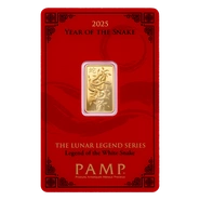 5g Gold Bar 2025 Year of the Snake PAMP