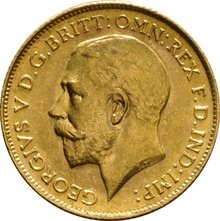1926 Gold Half Sovereign - King George V - SA