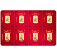 PAMP Gold Multigram+8 Bar Minted - Year of the Rooster 2017