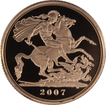 2007 Proof Gold Sovereign Boxed