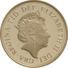 2015 Proof Gold Sovereign 5th Portrait Boxed