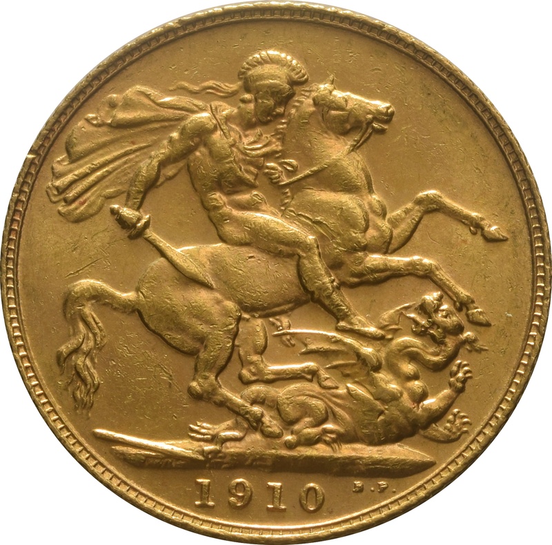 1910 Gold Sovereign - King Edward VII - London