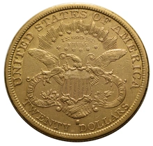 1879 $20 Gold Coin Double Eagle Liberty Head San Francisco