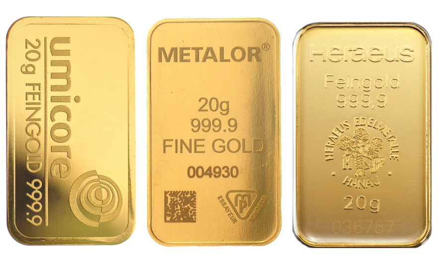 Sell 20g Gold Bars Up to €847 Sell 20g Gold Bars at Market Leading