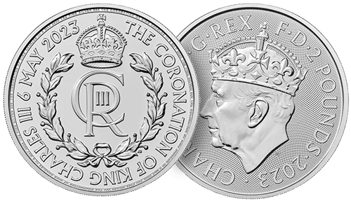 2023 Coronation £2 1oz Silver Coins