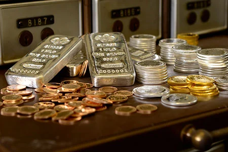 Bullion stored in secure safe